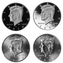 2010 P D S S Kennedy Half Dollar Year set Silver & Clad Proof & BU US 4 Coin lot
