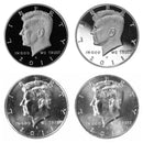 2011 P D S S Kennedy Half Dollar Year set Silver & Clad Proof & BU US 4 Coin lot