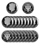 2018 Kennedy Half Dollar Gem Cameo Proof 90% Silver Roll (20 Coins)