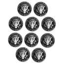2000-2009 S Proof Kennedy Half Dollar Run CN-Clad 10 Coins