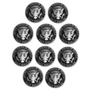 1990-1999 S Proof Kennedy Half Dollar Run CN-Clad 10 Coins