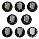 2010-2017 S Proof Kennedy Half Dollar Run 90% Silver 8 Coins