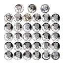 1964-2017 S Proof Kennedy Half Dollar Run Silver 34 Coins