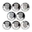 1992-1999 S Proof Kennedy Half Dollar Run 90% Silver 8 Coins