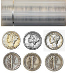$5 Face Full Dates Mercury Dime Roll  90% silver (50 Coins)