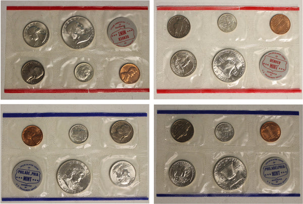 1961 PD US Mint set 10 Pack (OGP) 100 coins
