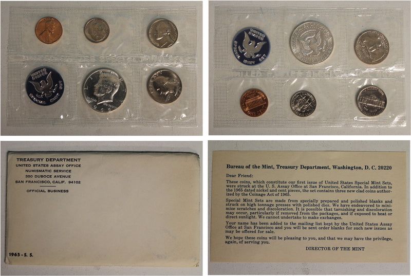1965 S US Mint set (OGP) 5 coins