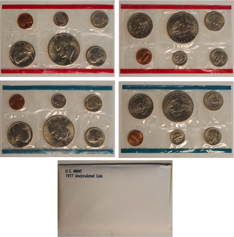 1977 PD US Mint Set (OGP) 12 coins with  Eisenhower Dollar