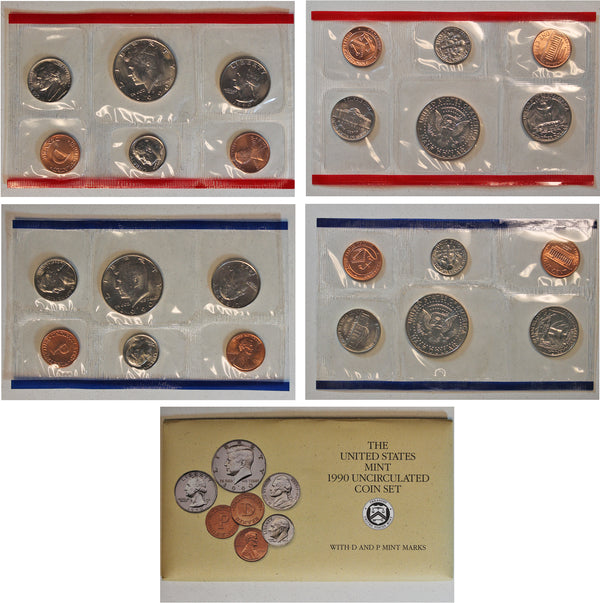 1990 PD US Mint Set (OGP) 10 coins