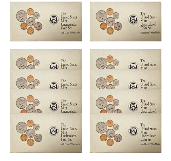 1992 PD US Mint set 10 Pack (OGP) 100 coins