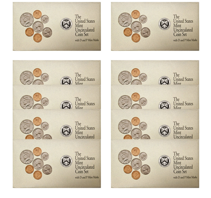 1992 PD US Mint set 10 Pack (OGP) 100 coins