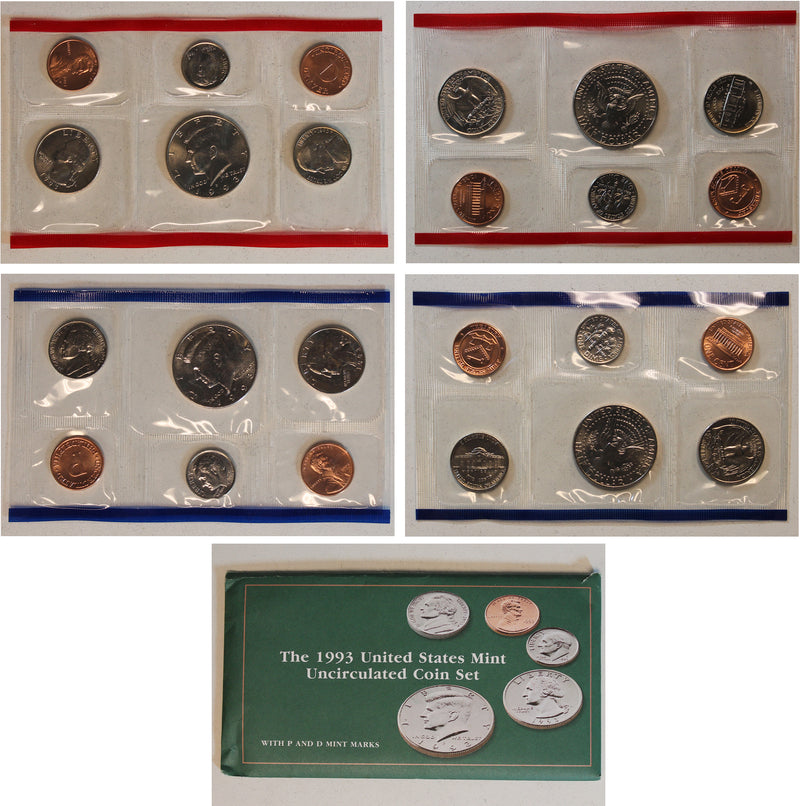 1993 PD US Mint Set (OGP) 10 coins