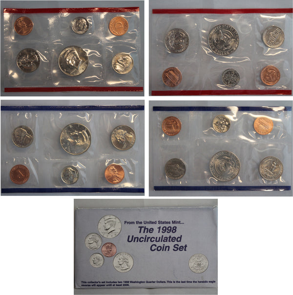 1998 PD US Mint Set (OGP) 10 Coins