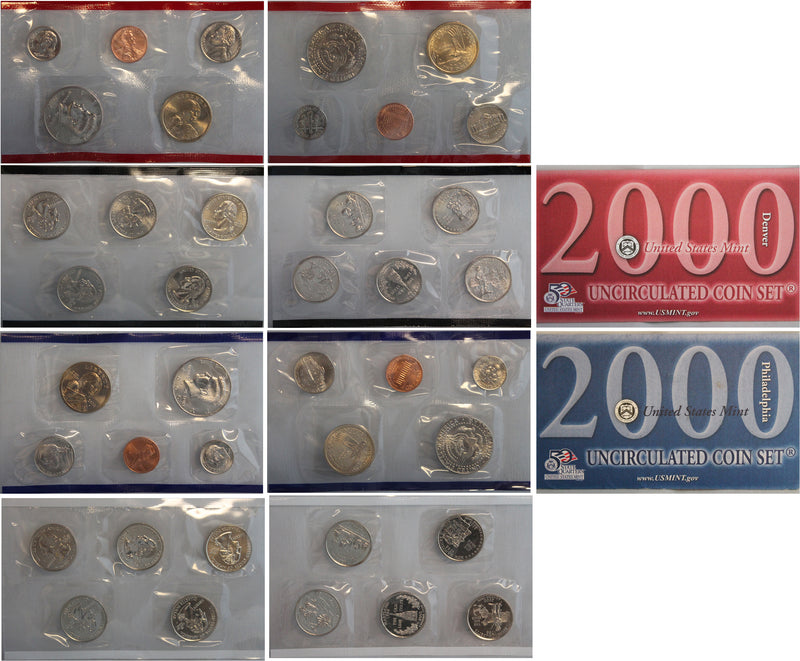 2000 PD US Mint Set (OGP) 20 coins