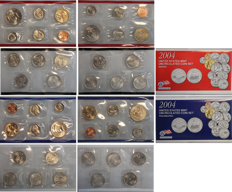 2004 PD US Mint set 10 Pack (OGP) 220 coins
