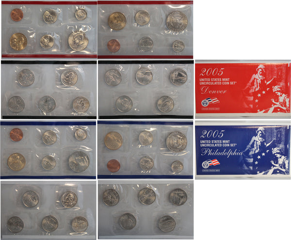 2005 PD US Mint set 10 Pack (OGP) 220 coins
