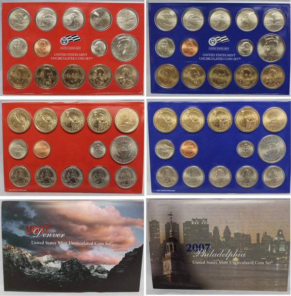 2007 PD US Mint set 10 Pack (OGP) 280 coins
