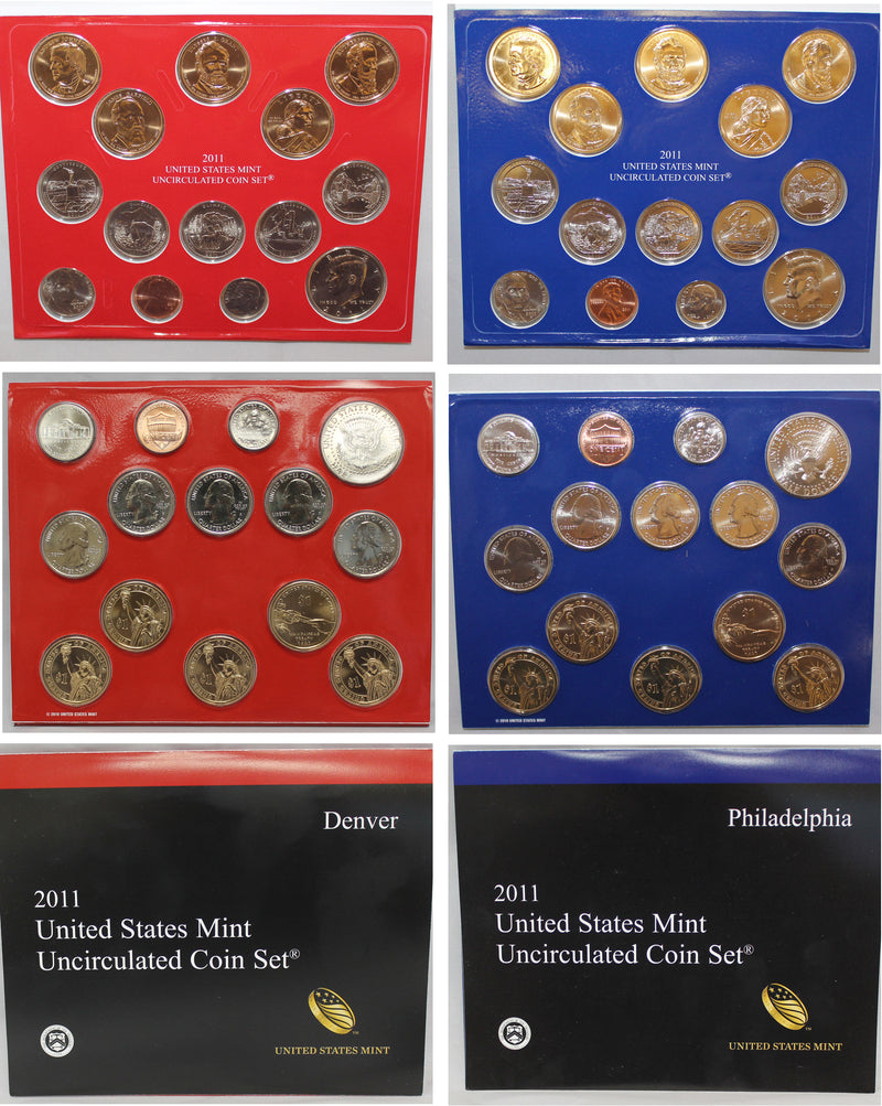 2011 PD US Mint set 10 Pack (OGP) 280 coins