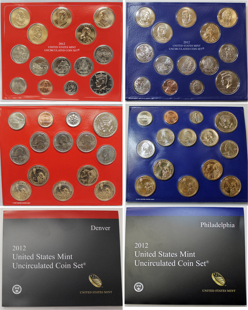 2012 PD US Mint set 10 Pack (OGP) 280 coins