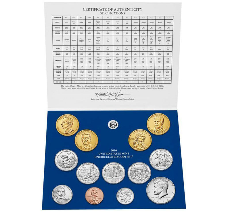 2016 PD US Mint Set (OGP) 26 coins