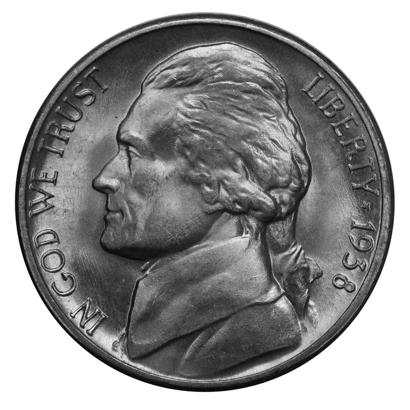 1938-D Full Step FS Gem BU Jefferson Nickel
