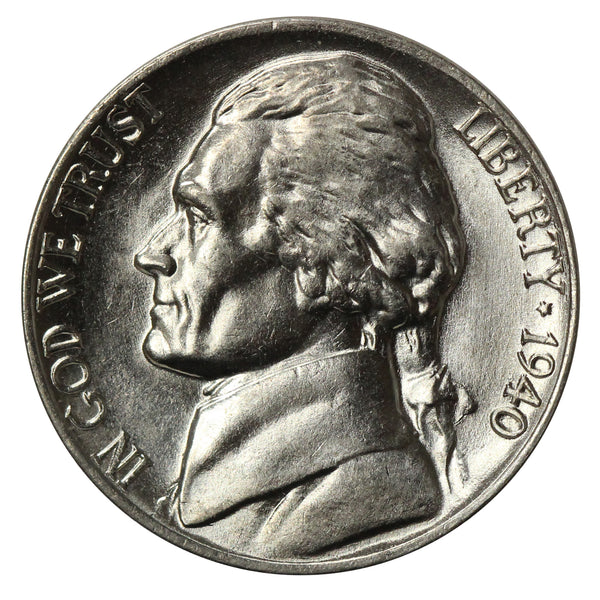 1940 -P Jefferson Nickel - Choice/Gem BU US Coin