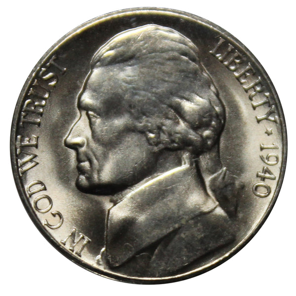 1940 -S Jefferson Nickel - Choice/Gem BU US Coin