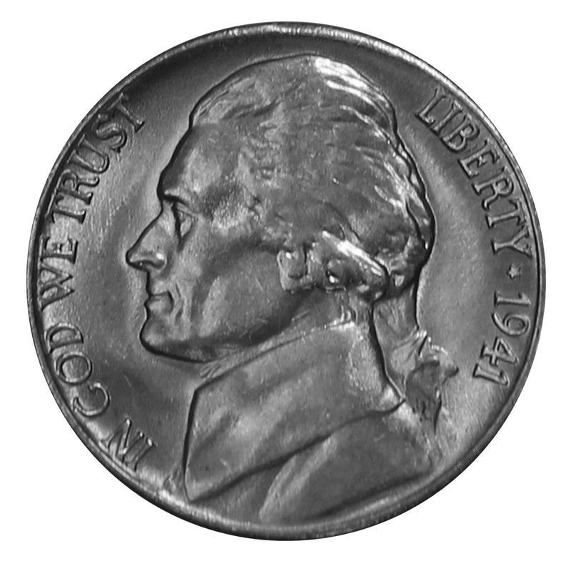 1941 S Jefferson Nickel Choice/Gem BU Roll (40 Coins)