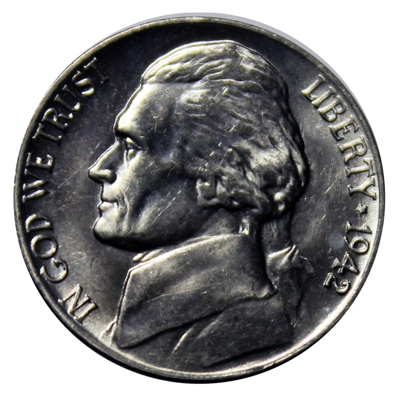 1942 -P Jefferson Nickel - Choice/Gem BU US Coin