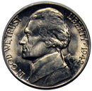 1942 D Jefferson Nickel Choice/Gem BU Roll (40 Coins)