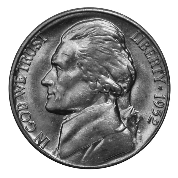 1952 -D Jefferson Nickel - Choice/Gem BU US Coin
