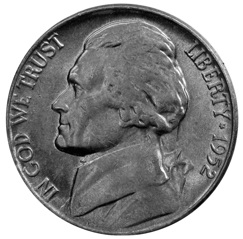 1952-P Full Step FS Gem BU Jefferson Nickel