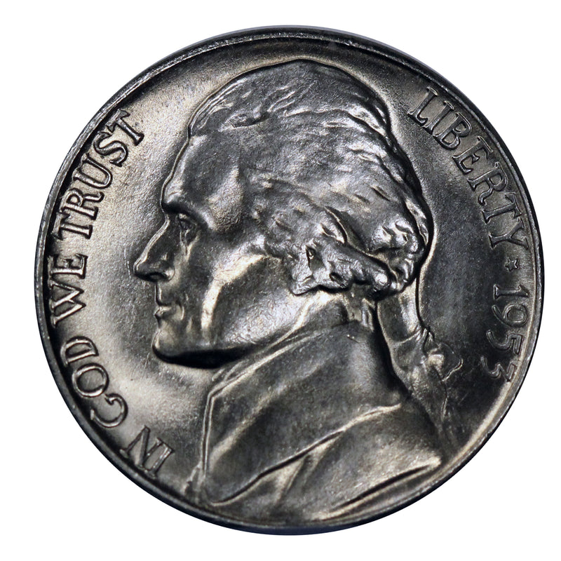1953 -S Jefferson Nickel - Choice/Gem BU US Coin