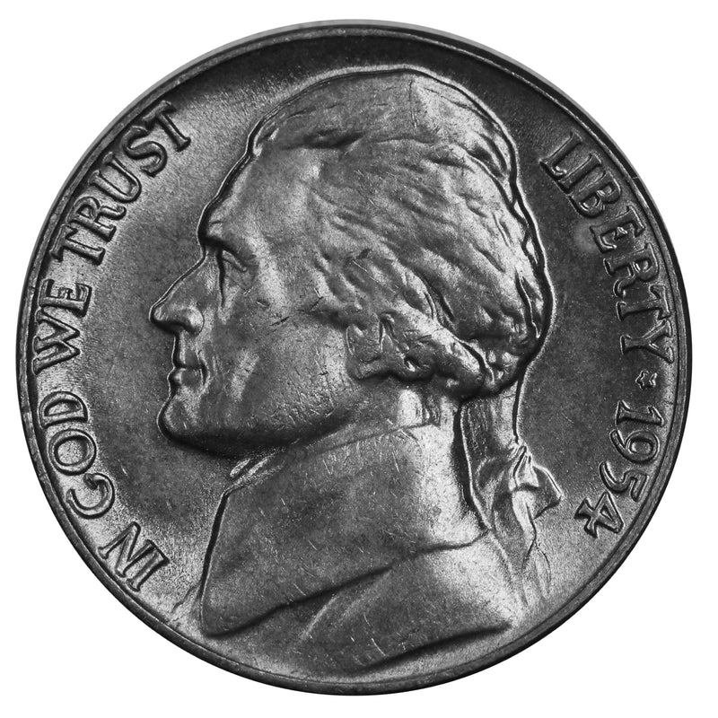 1954 -P Jefferson Nickel - Choice/Gem BU US Coin