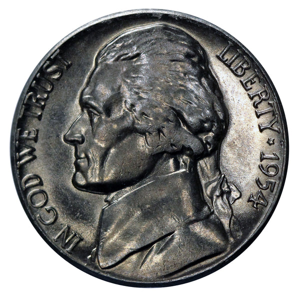 1954 -S Jefferson Nickel - Choice/Gem BU US Coin