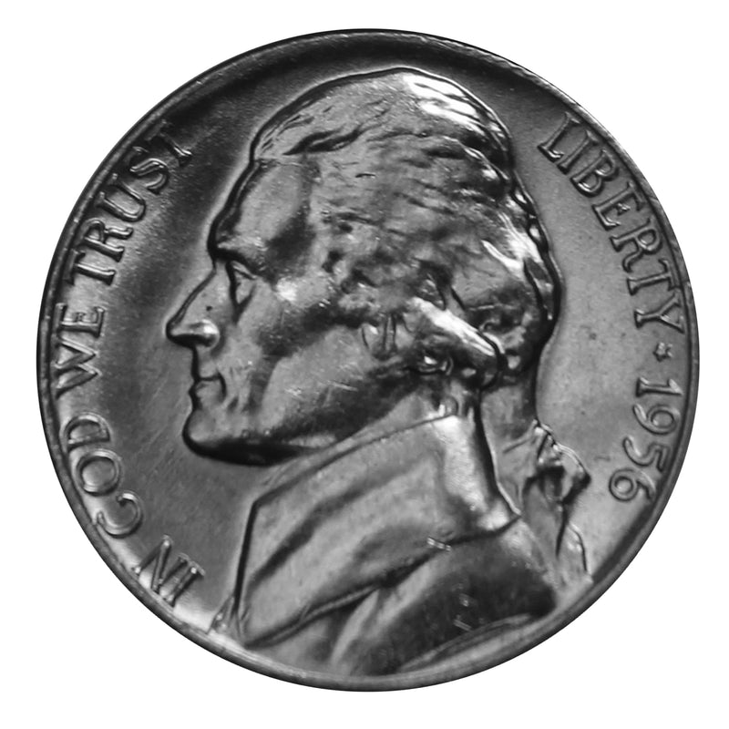 1956 -P Jefferson Nickel - Choice/Gem BU US Coin