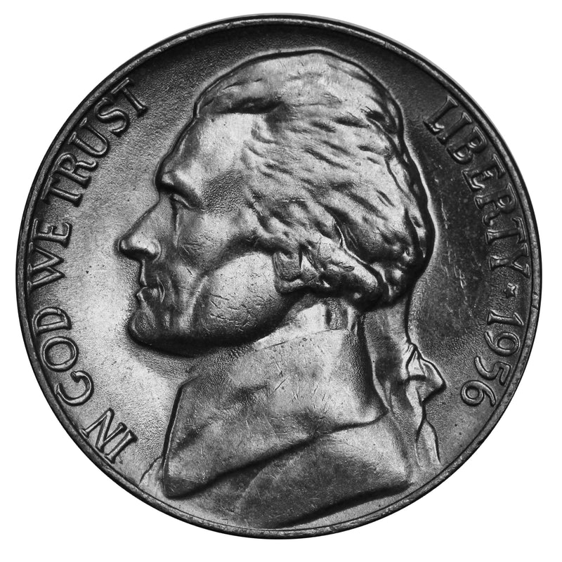 1956-P Full Step FS Gem BU Jefferson Nickel