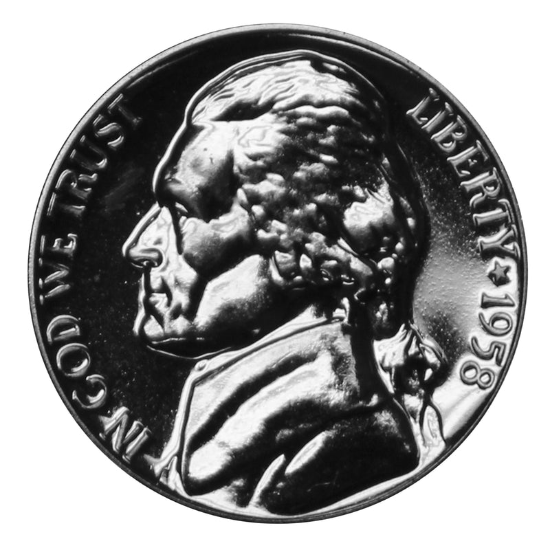 1958 Jefferson Nickel Gem Proof Roll (40 Coins)