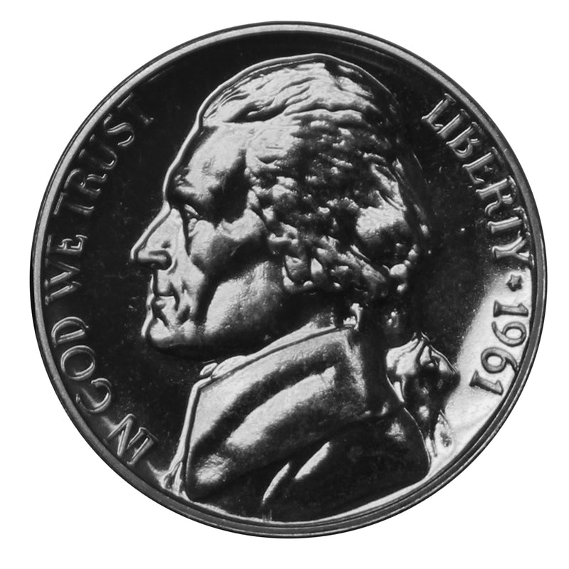 1961 Jefferson Nickel Gem Proof Roll (40 Coins)