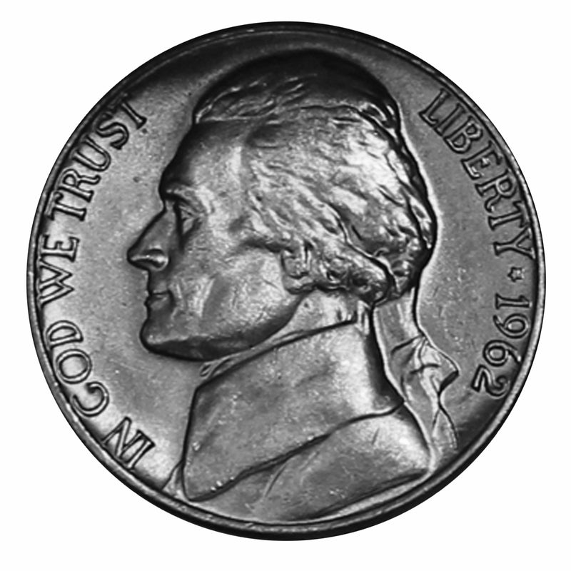 1962 -P Jefferson Nickel - Choice/Gem BU US Coin