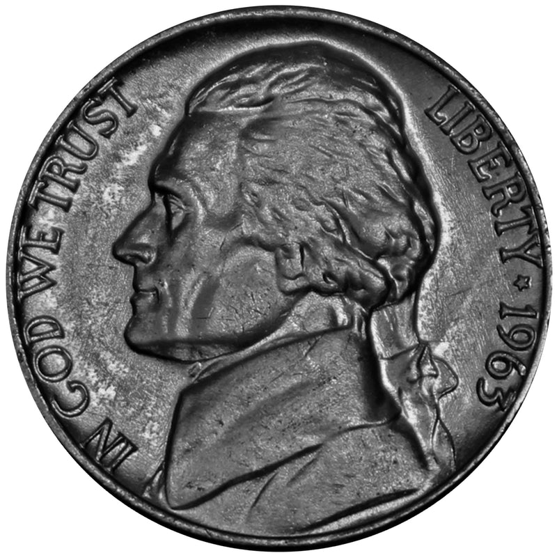1963 -P Jefferson Nickel - Choice/Gem BU US Coin