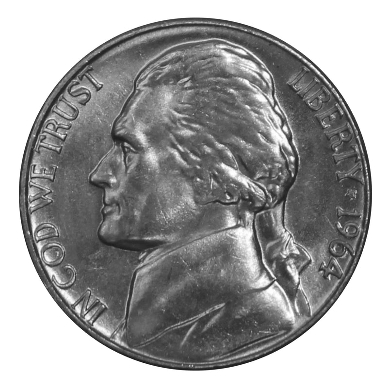 1964 -D Jefferson Nickel - Choice/Gem BU US Coin