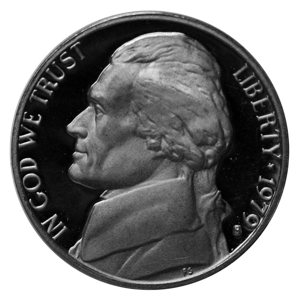 1979 Jefferson Nickel Choice Cameo Proof type 2 (Filled S)