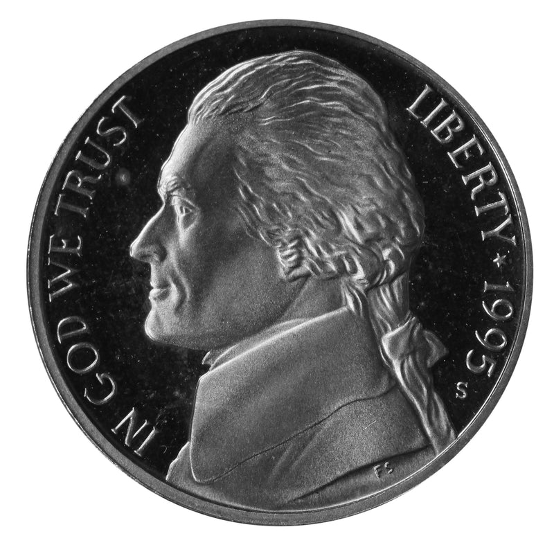 1995 S Jefferson Nickel Gem Proof Roll (40 Coins)