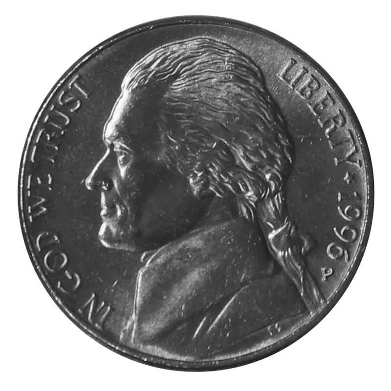 1996 P Jefferson Nickel Choice/Gem BU Roll (40 Coins)