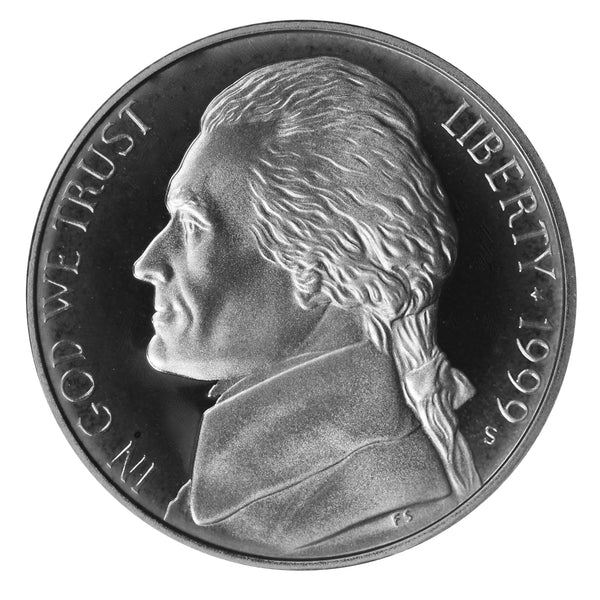 1999 Jefferson Nickel Choice Cameo Proof