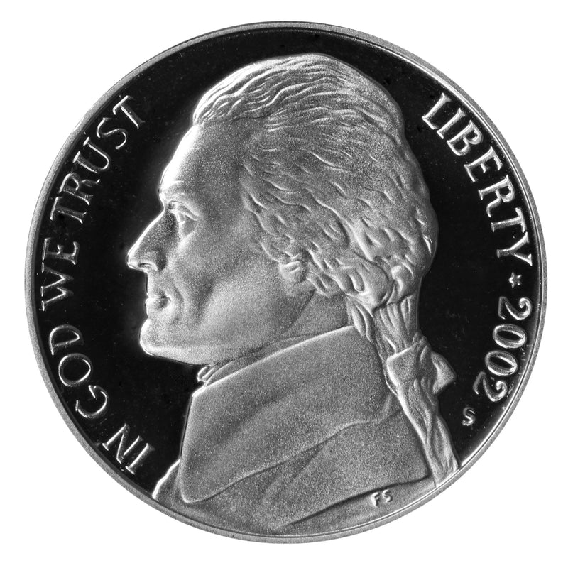 2002 Jefferson Nickel Choice Cameo Proof