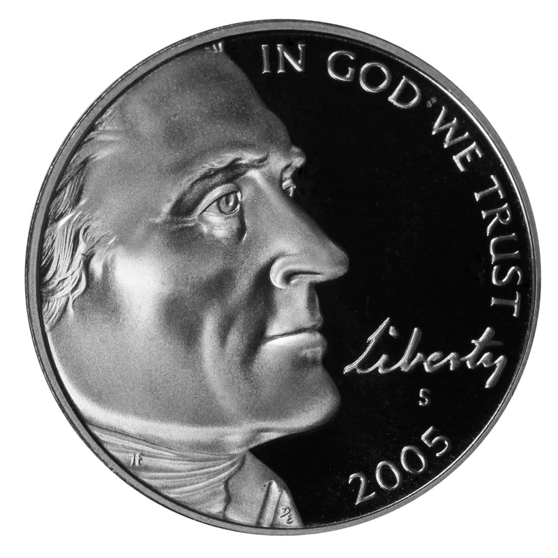 2005 Bison Jefferson Nickel Gem Proof Roll (40 Coins)