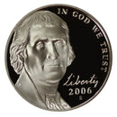 2006 Jefferson Nickel Choice Cameo Proof