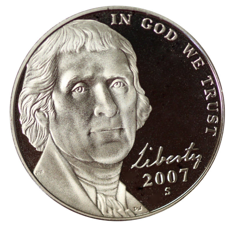 2007 S Jefferson Nickel Gem Proof Roll (40 Coins)